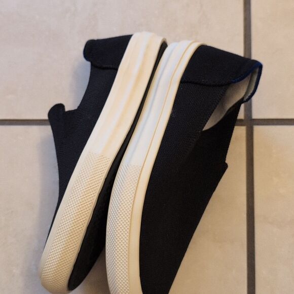 Lot Of 2 Rothys Original Slip On Sneaker Black And Navy Blue Size 6.5 - Picture 11 of 16